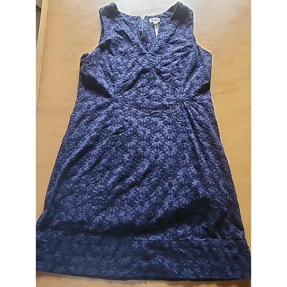 Hatley Navy Lace Dress - lined